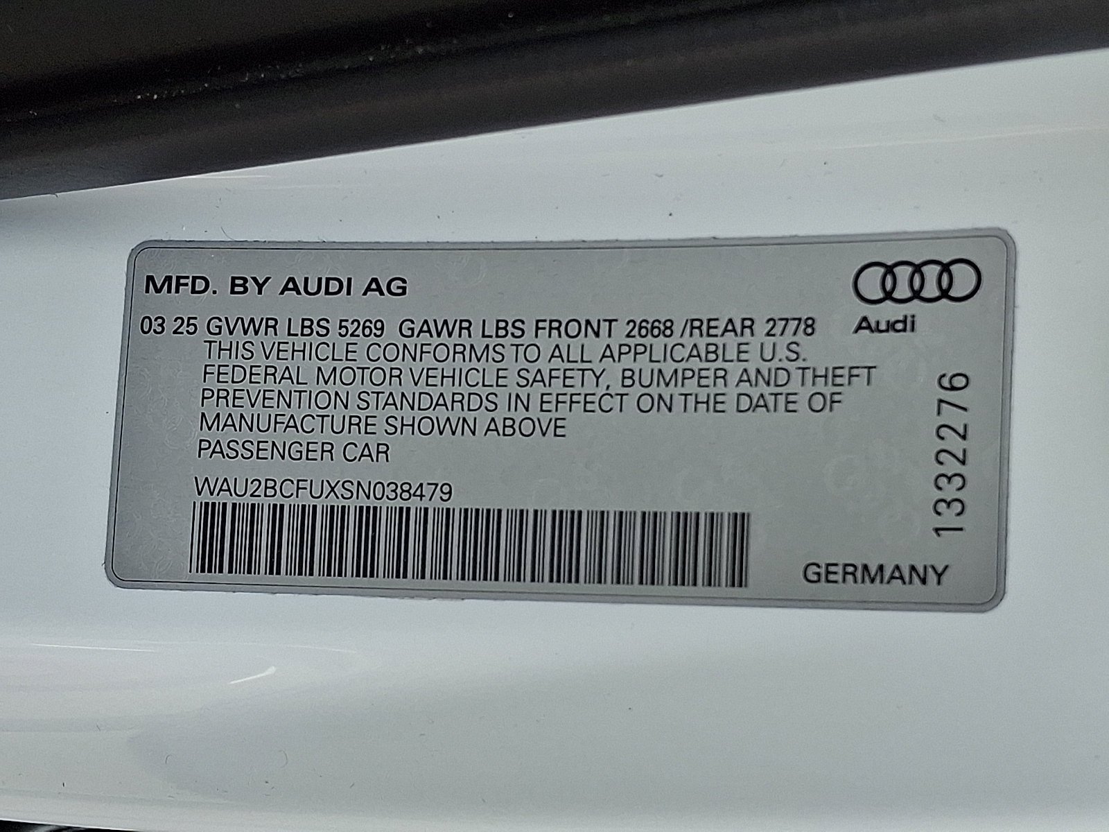 Used 2025 Glacier White Metallic   2Y2y Audi Premium Plus image 26