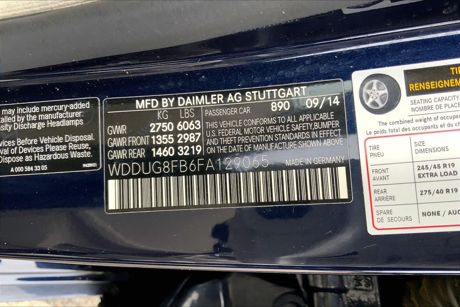 Used 2015 Lunar Blue Metallic Mercedes-Benz S 550 image 34