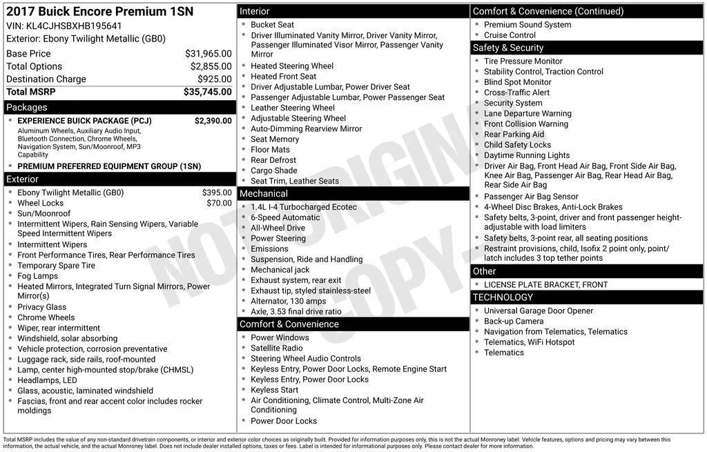 Used 2017 Black Buick Premium image 2