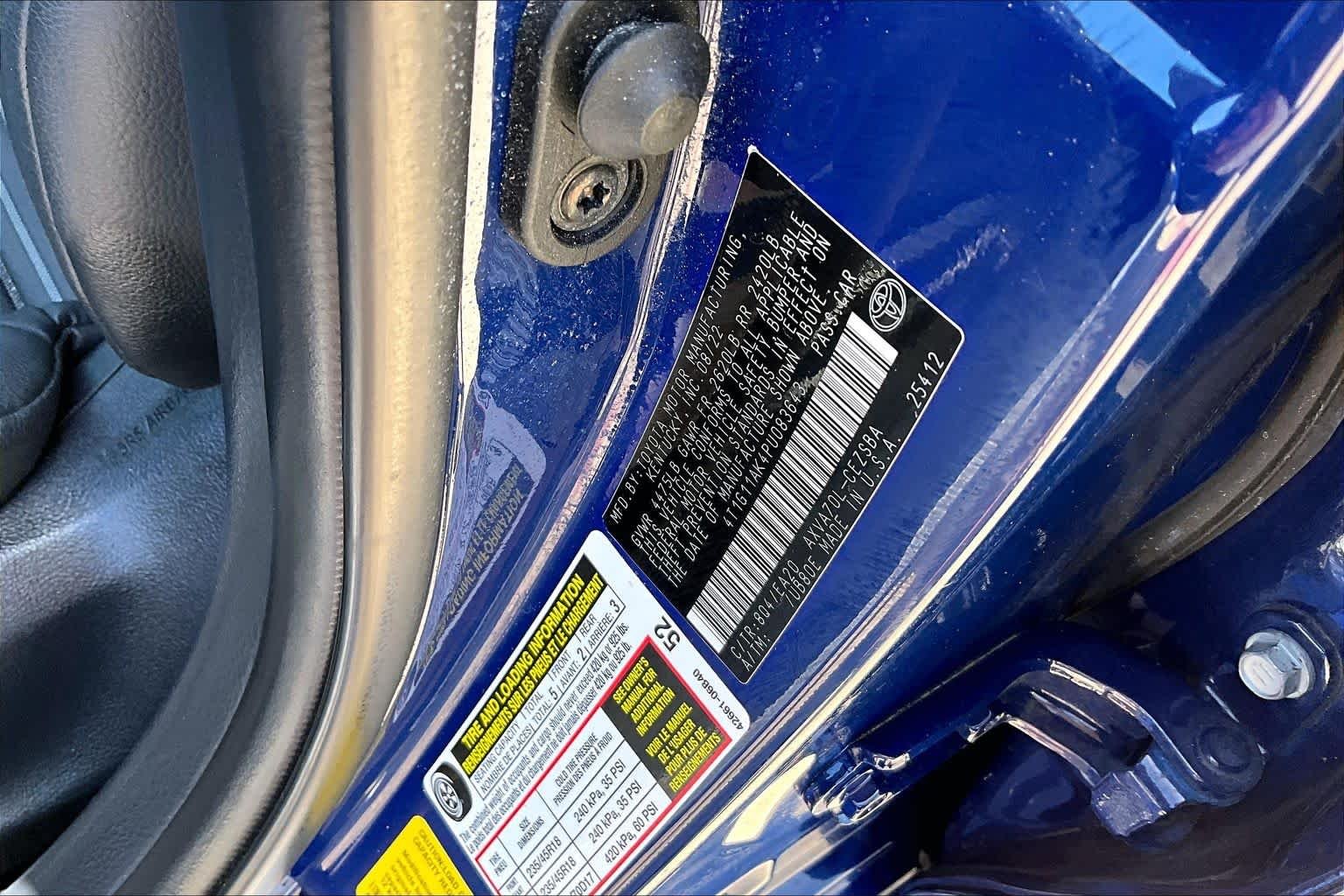 Used 2023 Reservoir Blue Toyota SE image 33