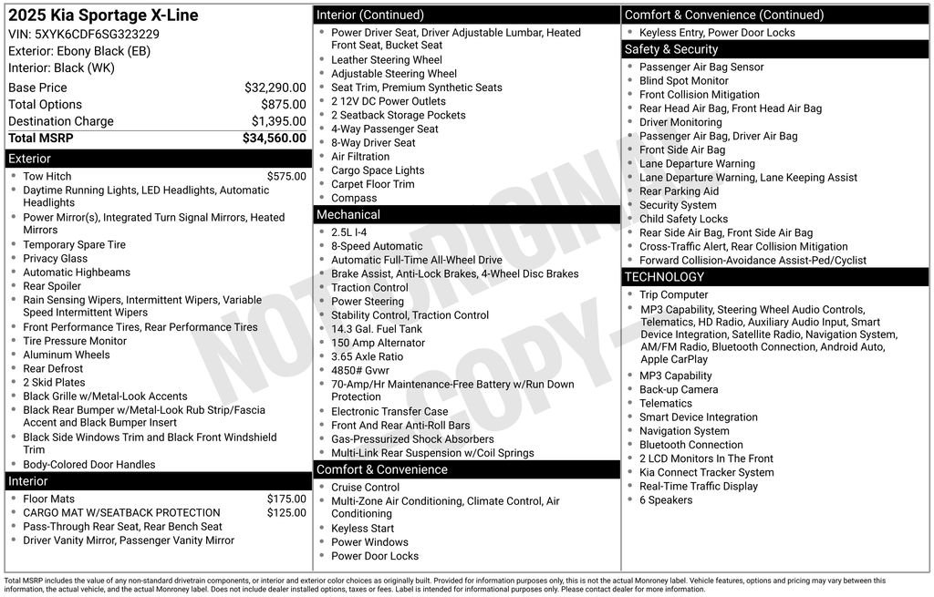 Used 2025 Black Kia X-Line image 25