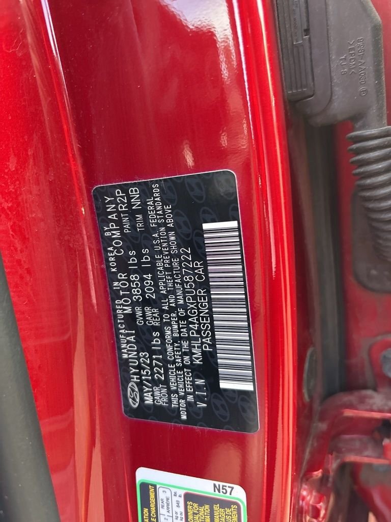 Certified Used 2023 Red Hyundai Limited image 11