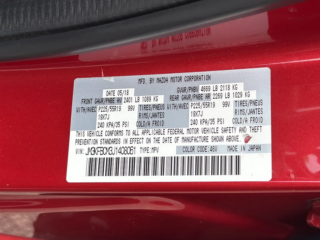 Used 2018 Red Mazda Touring image 17