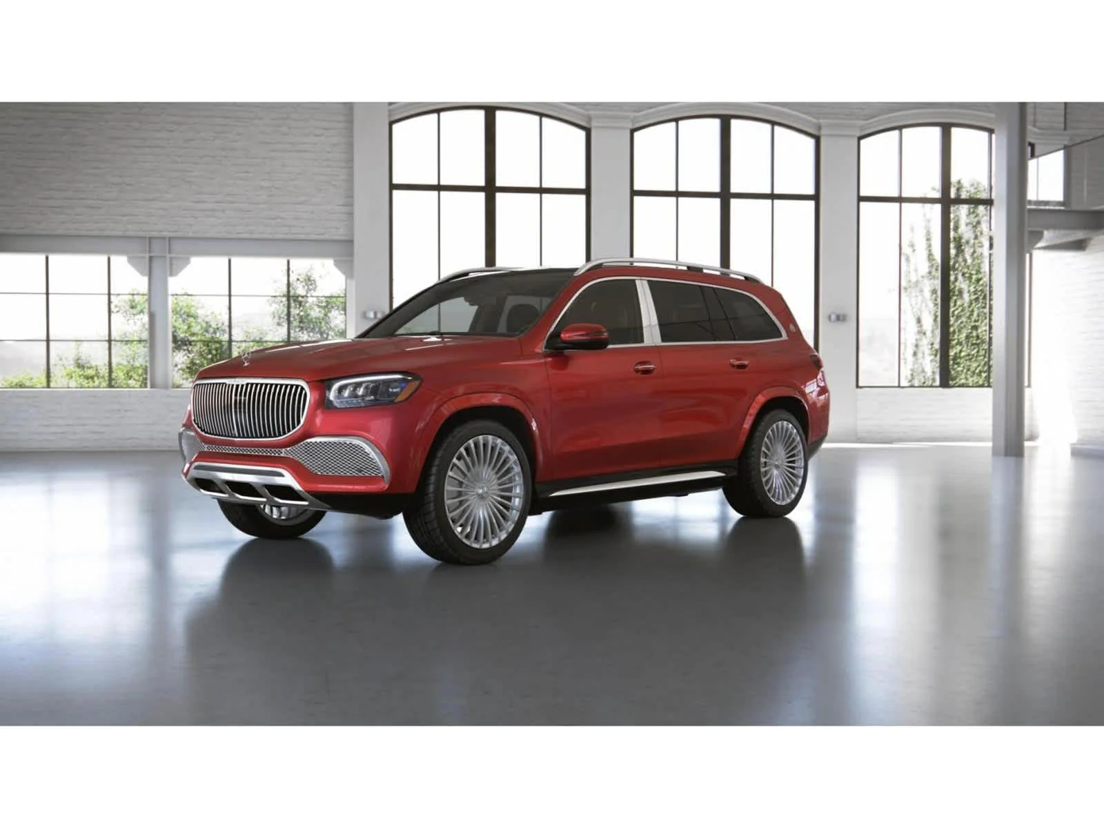 Used 2022 MANUFAKTUR Cardinal Red Metallic Mercedes-Benz Maybach GLS 600 image 39