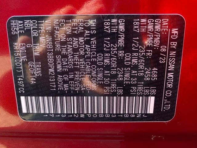 Used 2023 Red Nissan SV image 51