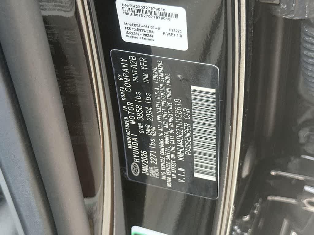 New 2026 Abyss Black Hyundai SEL Sport image 16