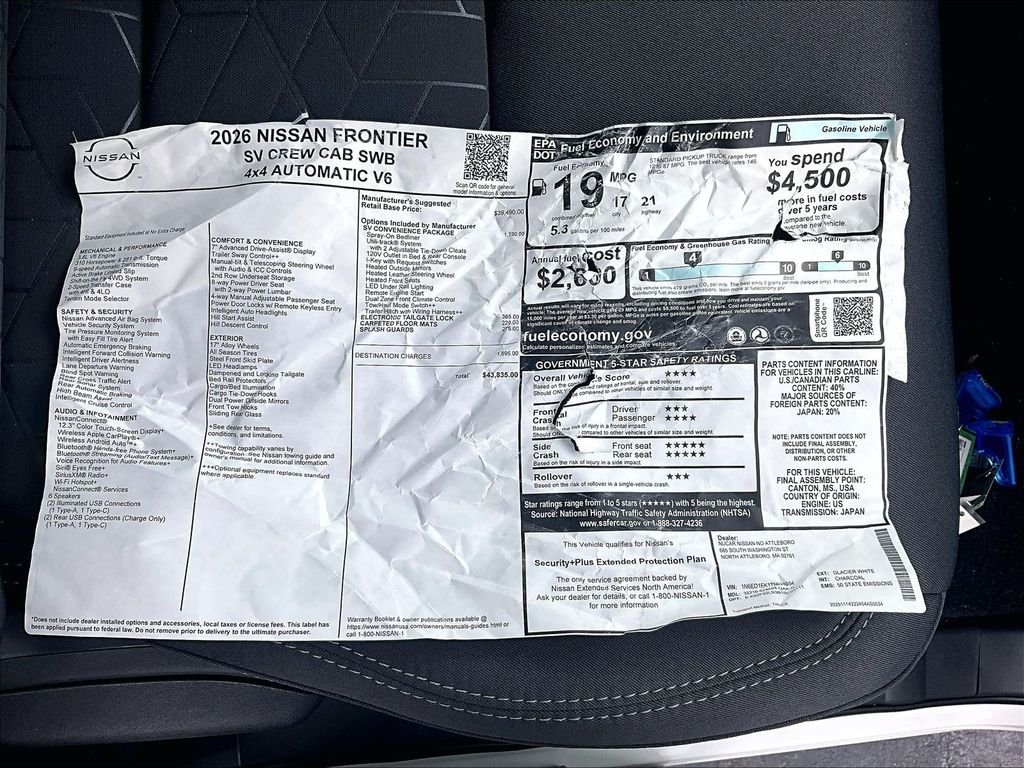 2026 Nissan Frontier SV - Photo 13