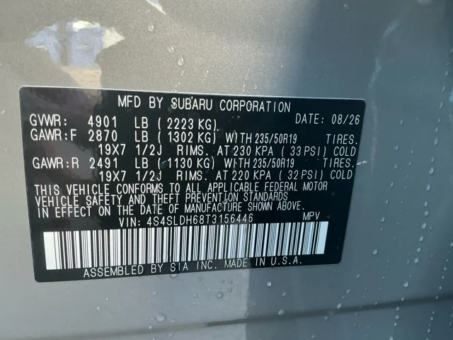New 2026 RIVER ROCK PEARL Subaru Sport Onyx Edition image 16
