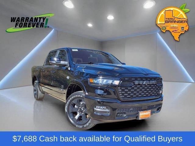 New 2026 Diamond Black Crystal Pearl-Coat Exterior Paint RAM LONE STAR image 1
