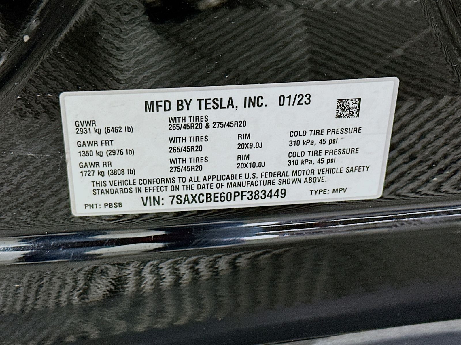 Used 2023 Solid Black Tesla Plaid image 32