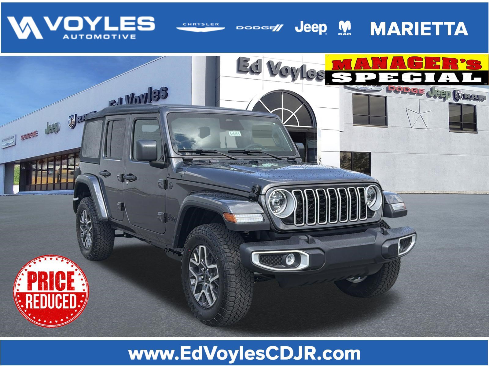 New 2026 Granite Crystal Metallic Clear-Coat Exterior Paint Jeep Sahara image 1