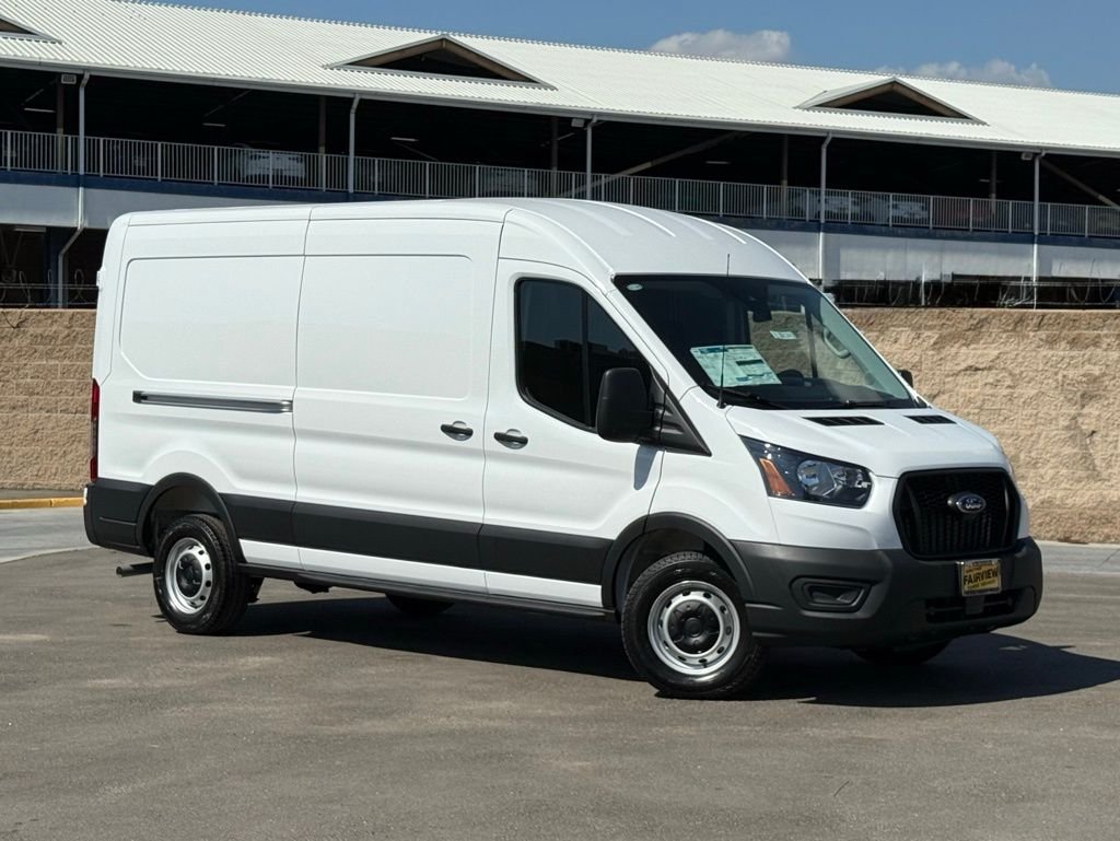 Oxford White 2025 Ford Transit Cargo 250 Medium Roof LB RWD Van Rear-Wheel Drive
