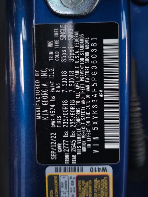 Used 2023 Sapphire Blue Kia EX image 3