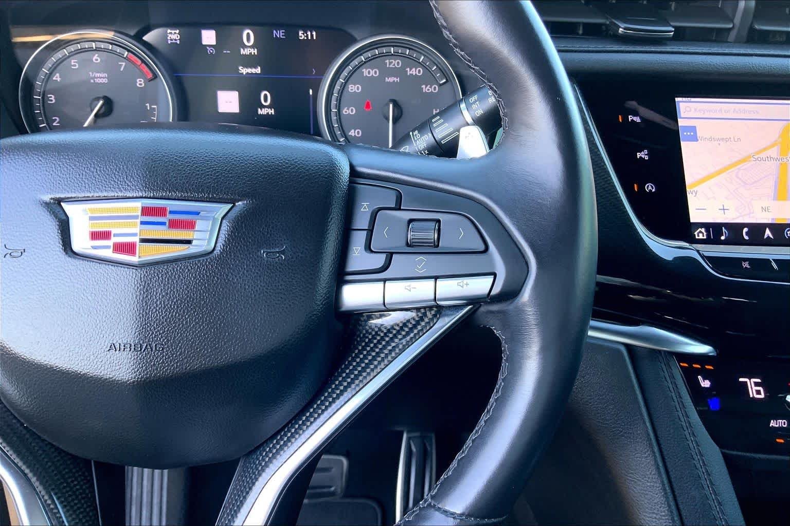 Used 2024 Emerald Lake Metallic Cadillac AWD Sport image 25