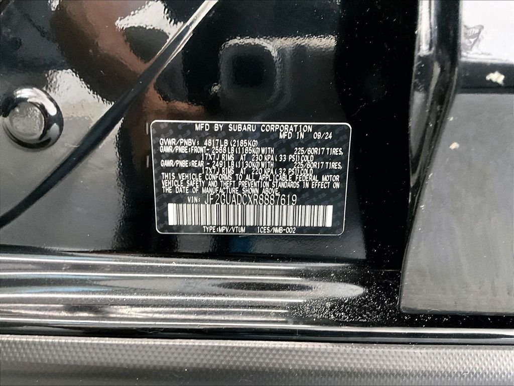 Used 2024 Crystal Black Silica Subaru Premium image 33