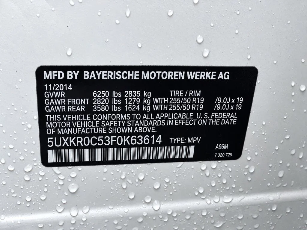 Used 2015 White Metallic BMW xDrive35i image 22