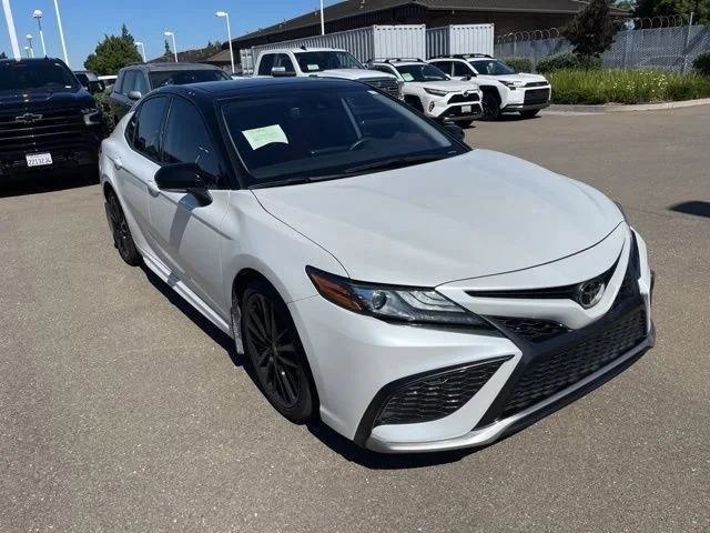 Certified Used 2023 Wind Chill Pearl/Midnight Black Metallic Toyota XSE image 3