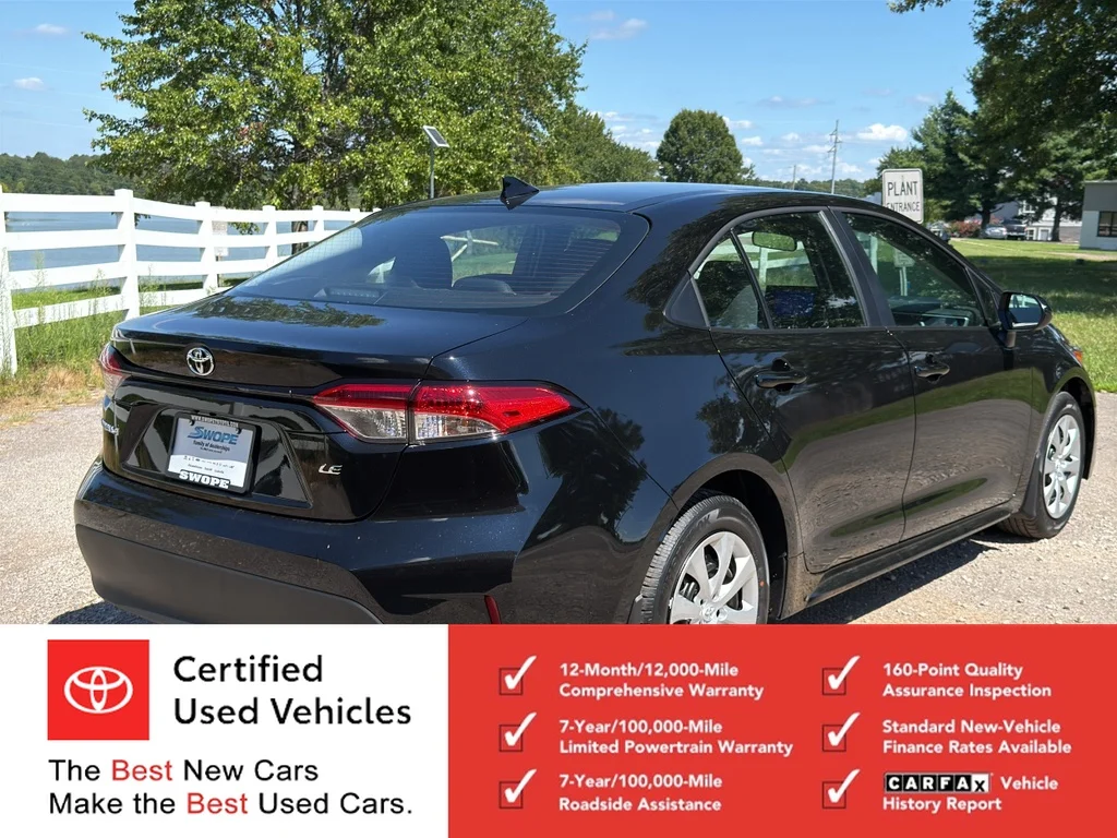 Certified Used 2026 Midnight Black Metallic Toyota LE image 3