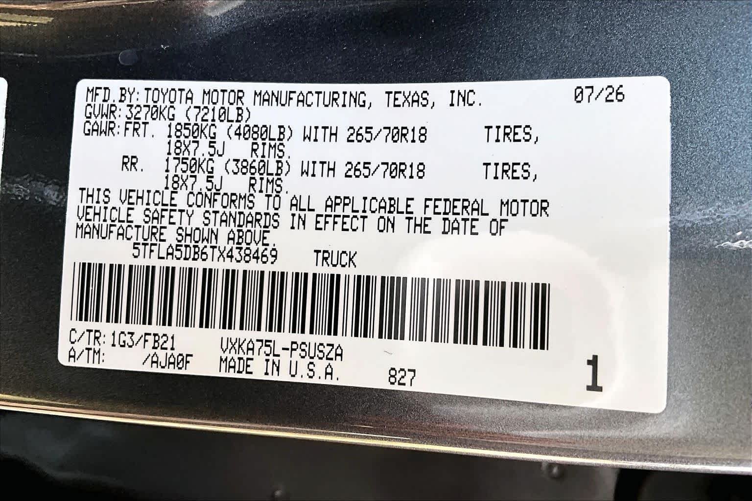 New 2026 Magnetic Gray Metallic Toyota SR5 image 20