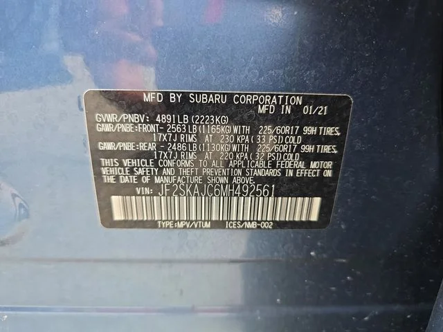 Used 2021 Blue Subaru Premium image 30