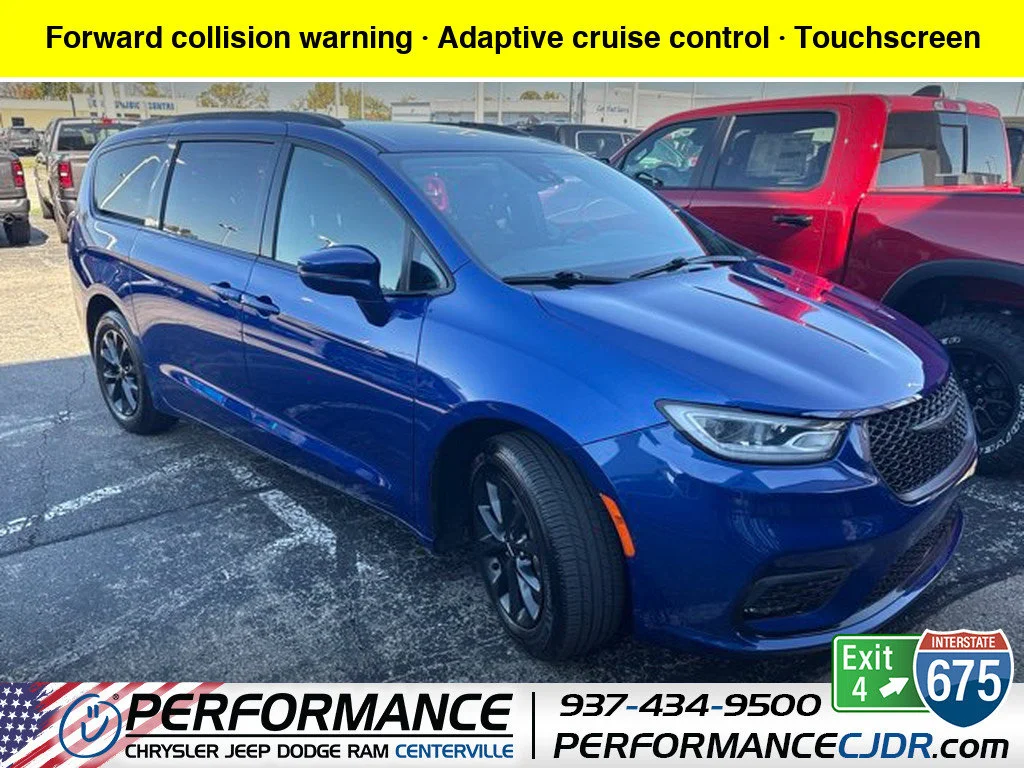 Used 2021 Ocean Blue Metallic Chrysler Touring image 1