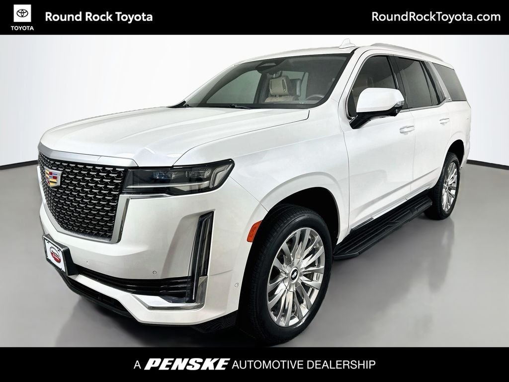 Used 2023 White Cadillac Premium Luxury image 1