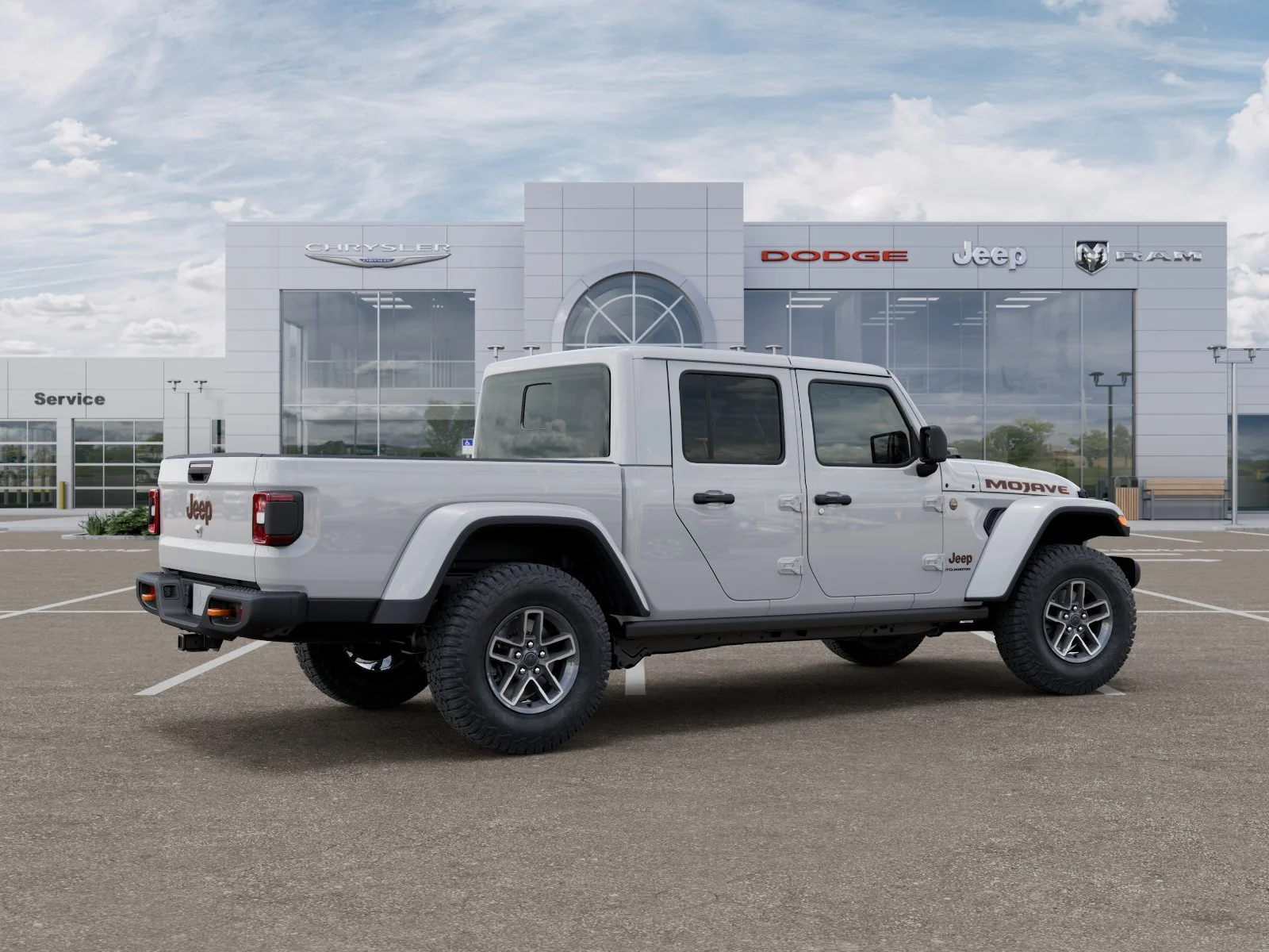 New 2026 Bright White Clear-Coat Exterior Paint Jeep Mojave image 32