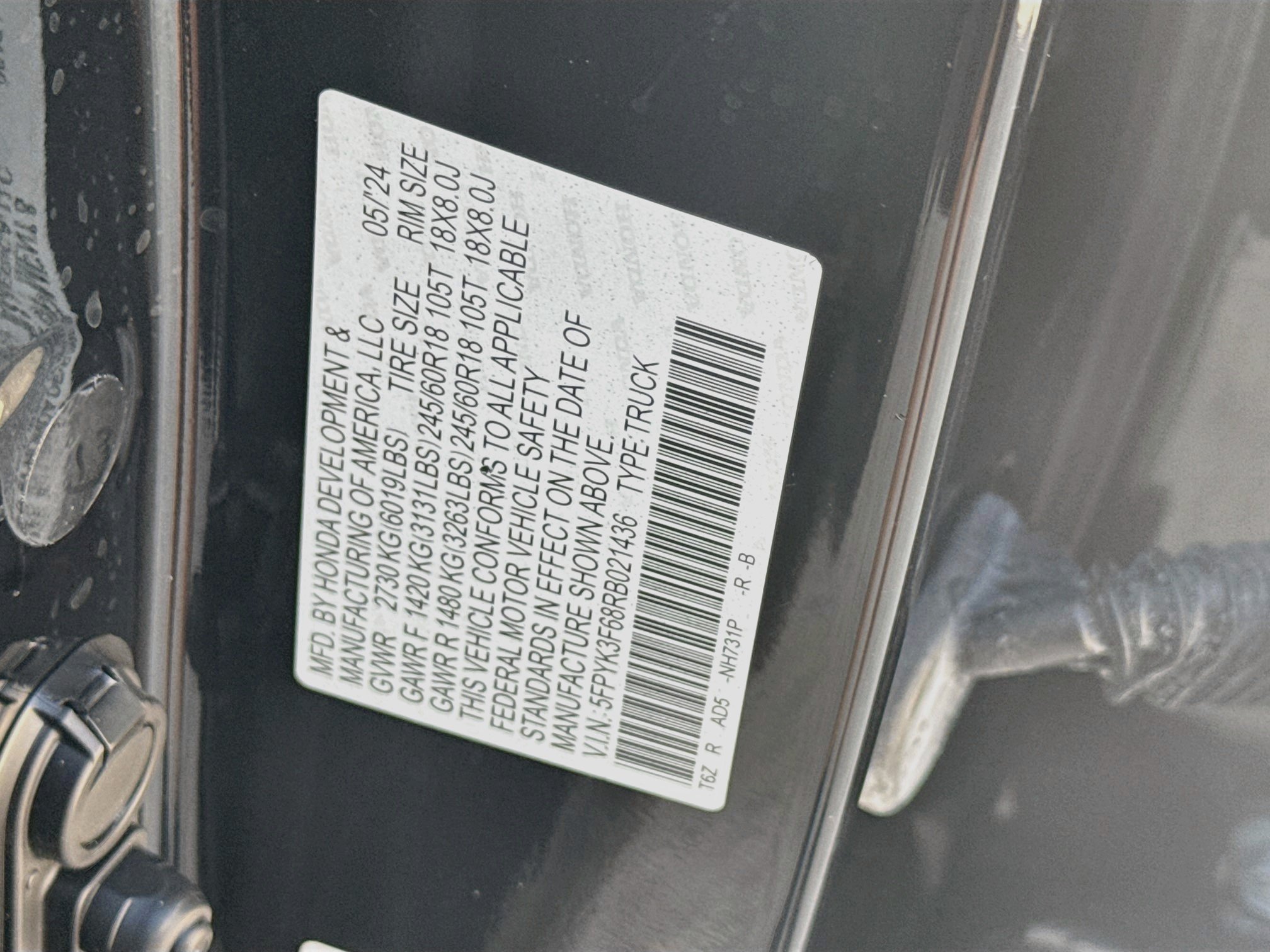 Used 2024 Crystal Black Pearl Honda TrailSport image 35