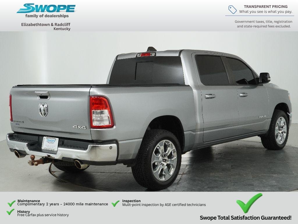 Used 2021 Billet Silver Metallic Clearcoat Ram Big Horn image 3