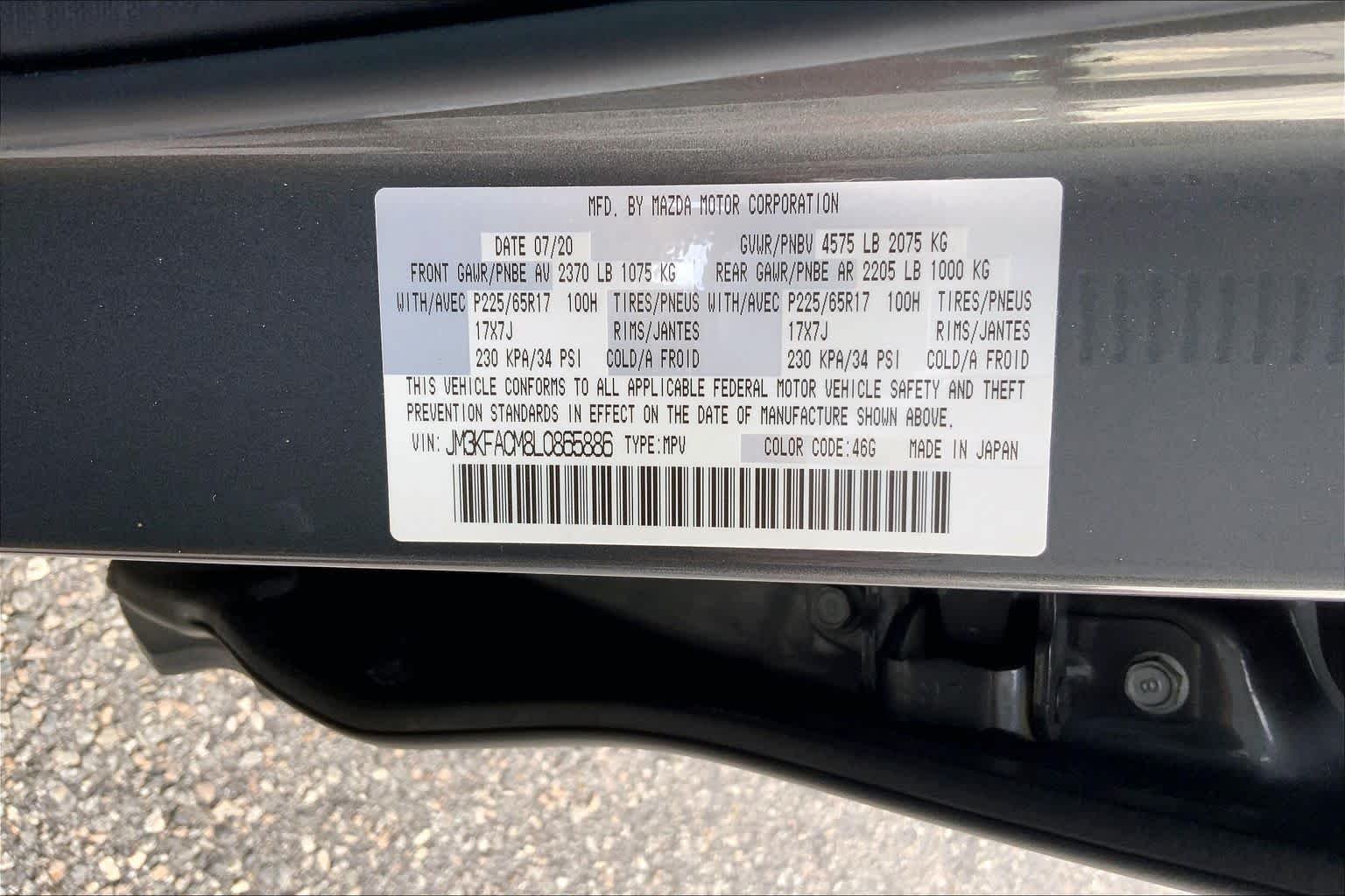Used 2020 Machine Gray Metallic Mazda Touring image 31