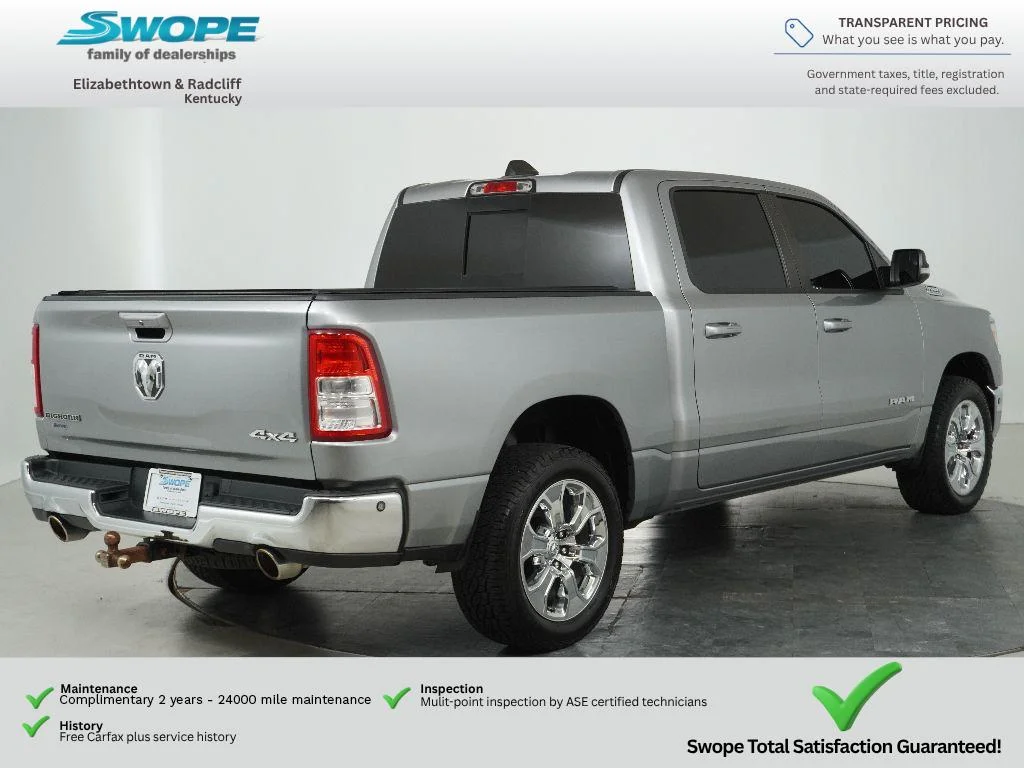 Certified Used 2021 Billet Silver Metallic Clearcoat Ram Big Horn image 3