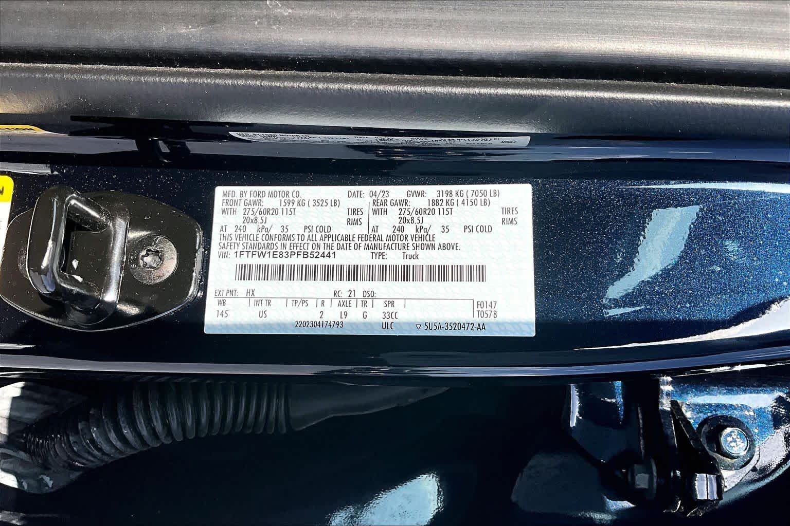 Used 2023 Antimatter Blue Metallic Ford XLT image 31
