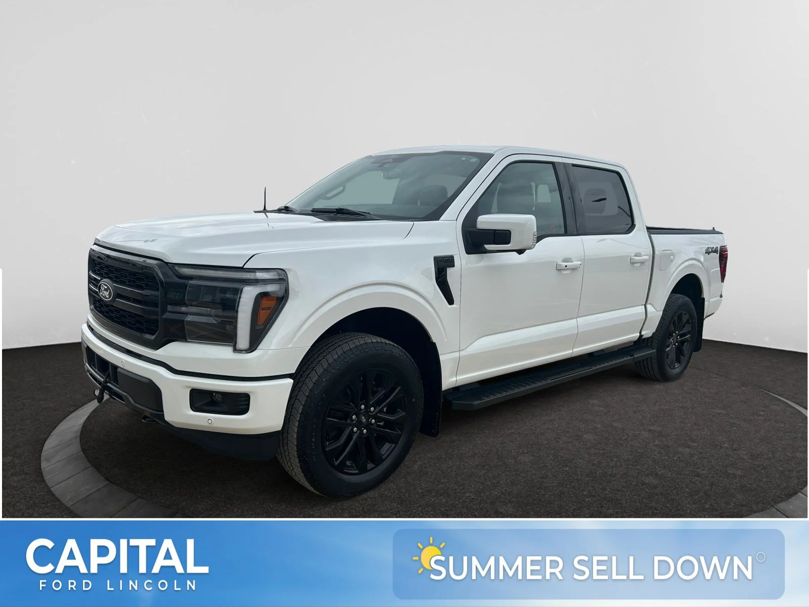 New 2026 Star White Metallic Tri-Coat Ford Lariat image 1