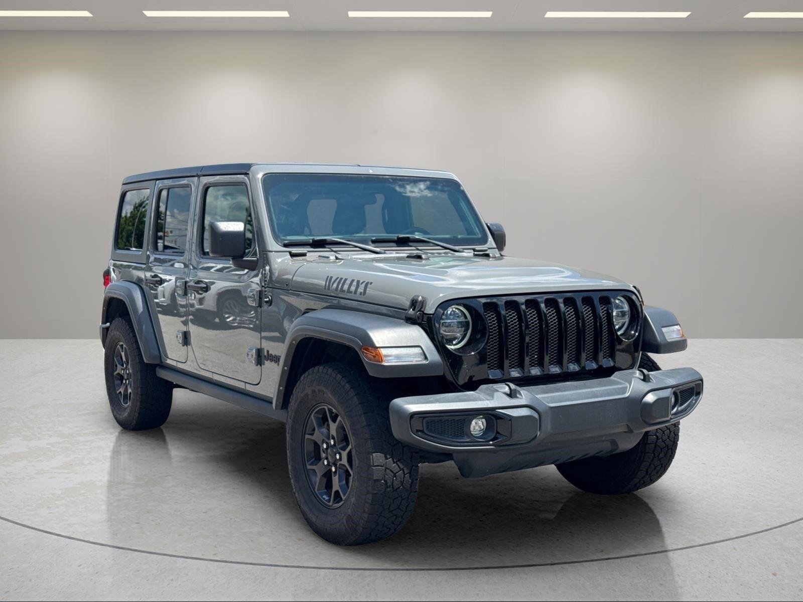 Used 2021 Granite Crystal Metallic Clearcoat Jeep Unlimited Willys image 7