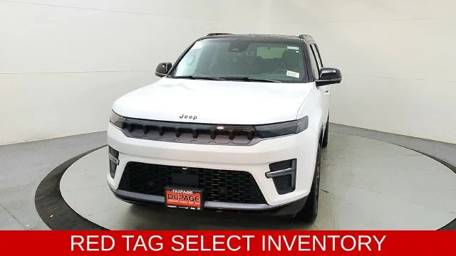New 2026 Bright White Clear-Coat Exterior Paint Jeep Summit Obsidian image 2