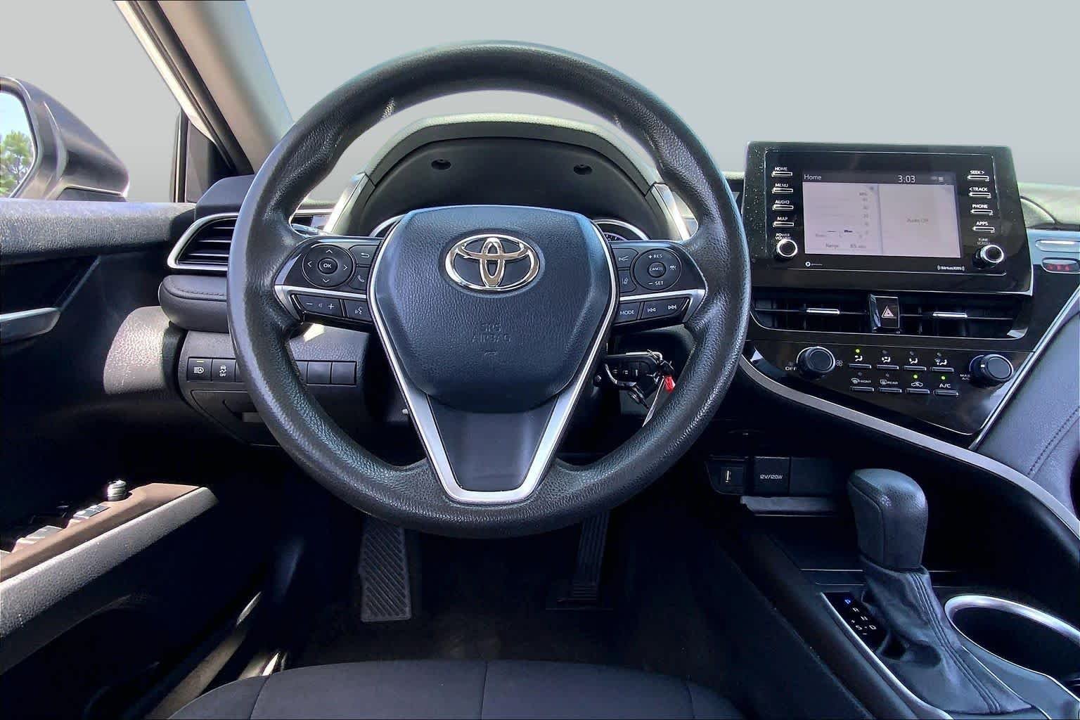 Used 2021 Super White Toyota LE image 6