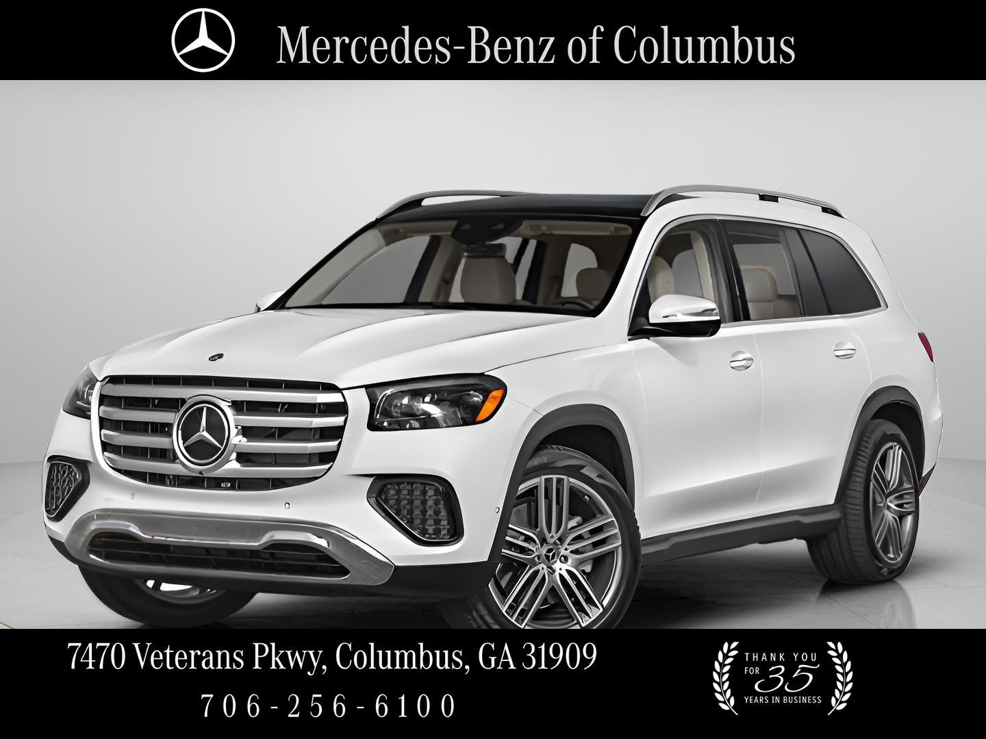 New 2026 MANUFAKTUR Moonlight White Metallic Mercedes-Benz GLS 450 image 1