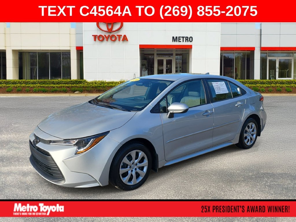 Certified Used 2024 Silver Toyota LE image 1