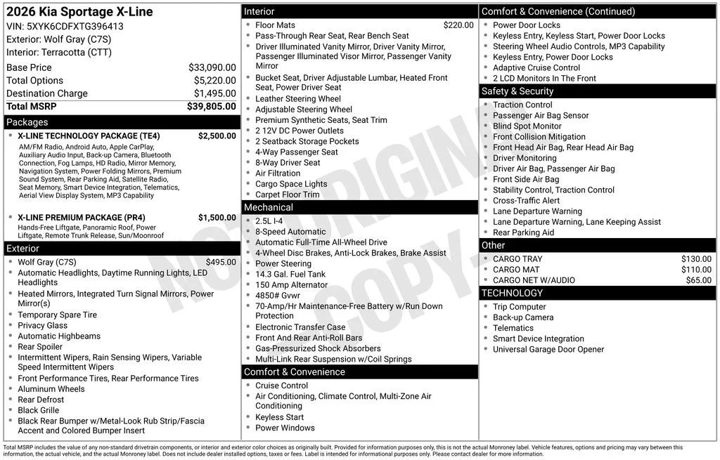 New 2026 Wolf Gray Kia X-Line image 29