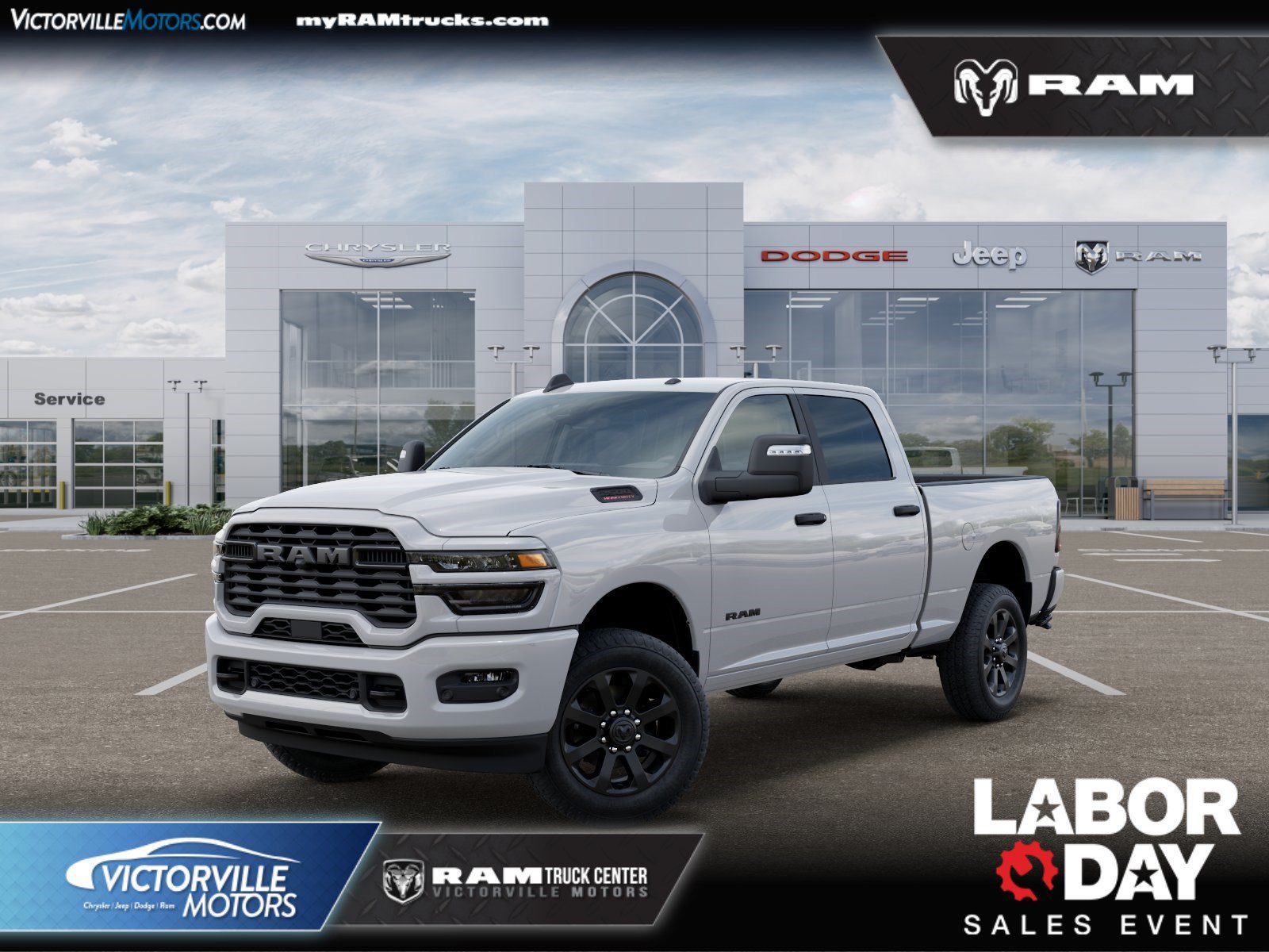 New 2026 Bright White Clearcoat RAM Big Horn image 1