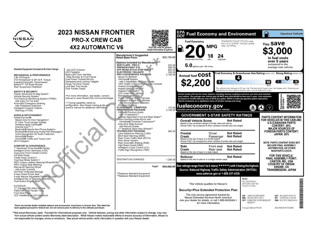 Used 2023 Gray Nissan PRO-X image 24