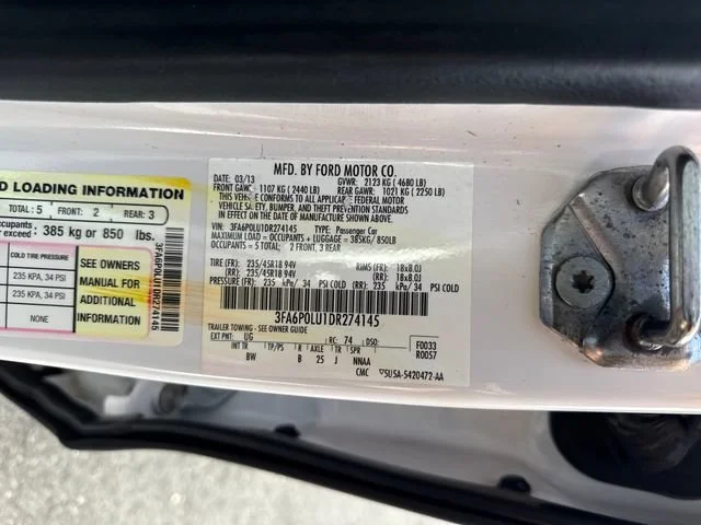 Used 2013 White Platinum Clearcoat Metallic Ford SE Hybrid image 20