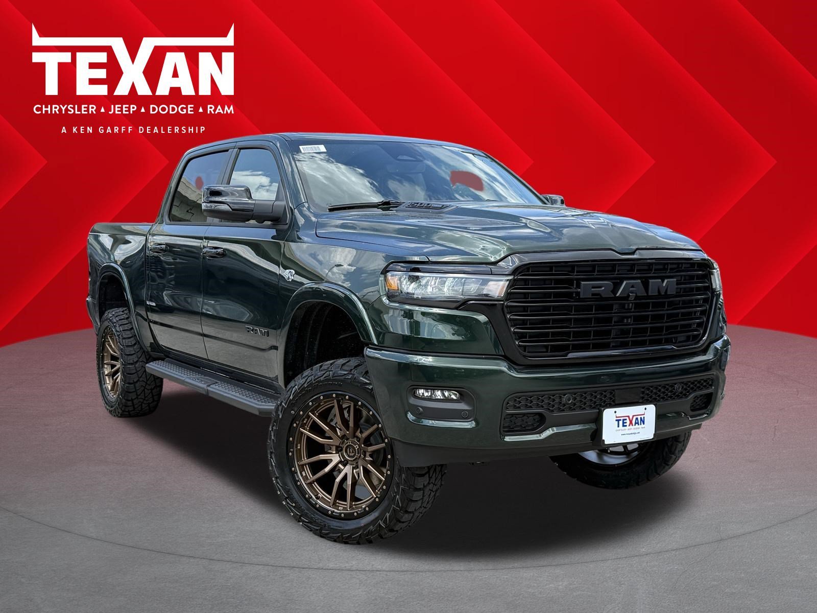 New 2026 Serrano-Green Metallic Exterior Paint RAM Laramie image 1
