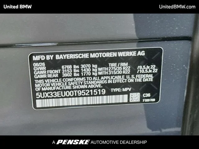 New 2026 Dravit Grey Metallic BMW X5 M60i image 15