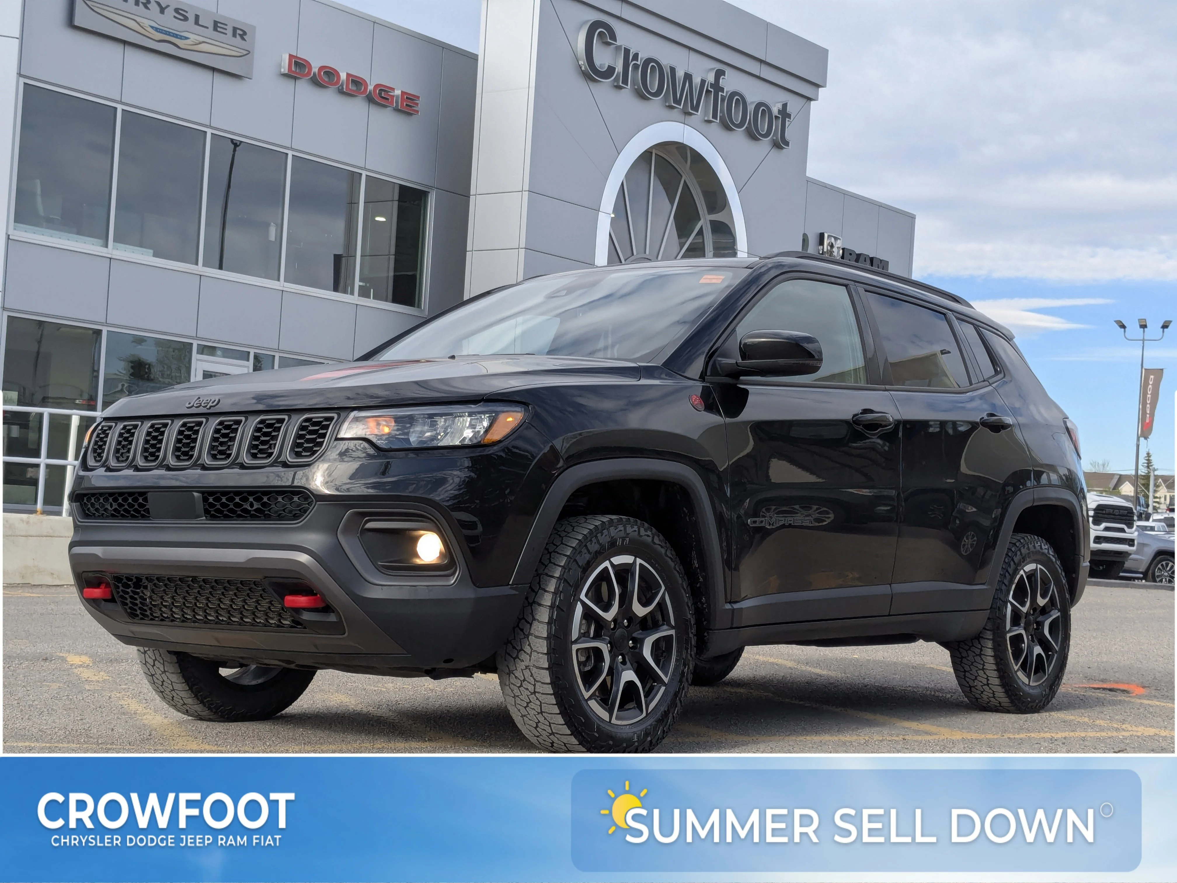 Used 2024 Black Jeep Trailhawk - Sun & Sound Group - Dual Pane Sunroof - Leather - NAV & More image 1
