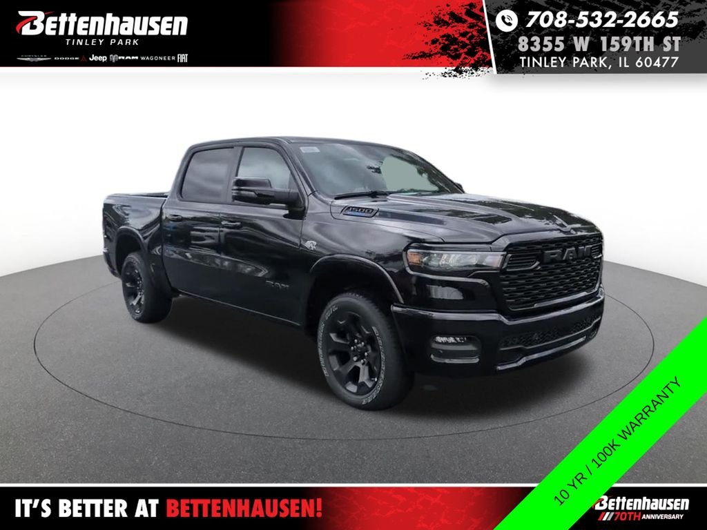 New 2026 Diamond Black Crystal Pearlcoat RAM Big Horn image 2