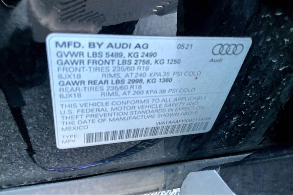 Used 2021 Black Audi 45 Premium image 19
