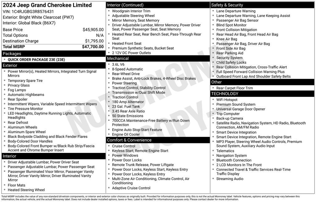 Used 2024 White Jeep Limited image 28