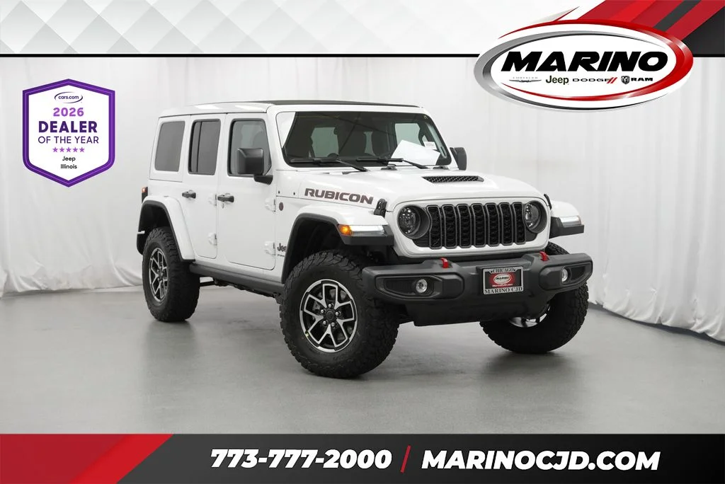 New 2026 Bright White Clear-Coat Exterior Paint Jeep Rubicon image 1