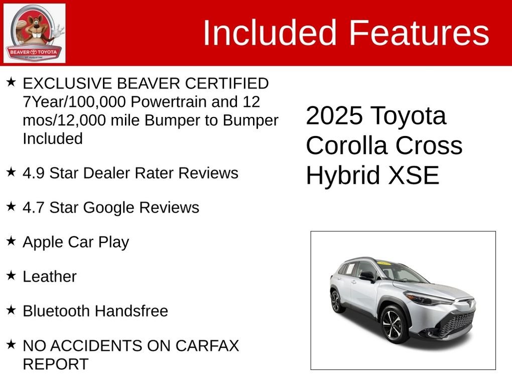 Used 2025 Silver Toyota Hybrid XSE image 4